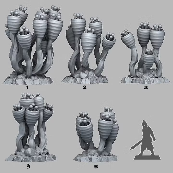 Alien Anemone — creator scale reference; reference figure not included