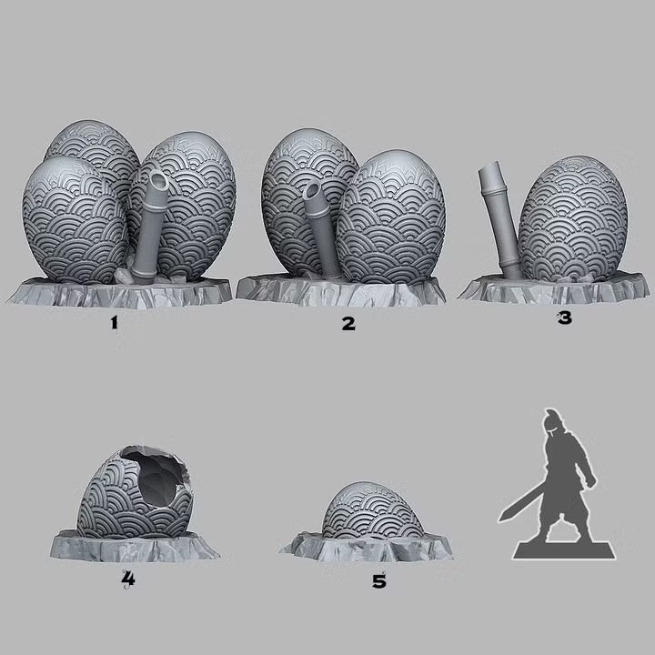 Asian Dragon Eggs — creator scale reference; reference figure not included