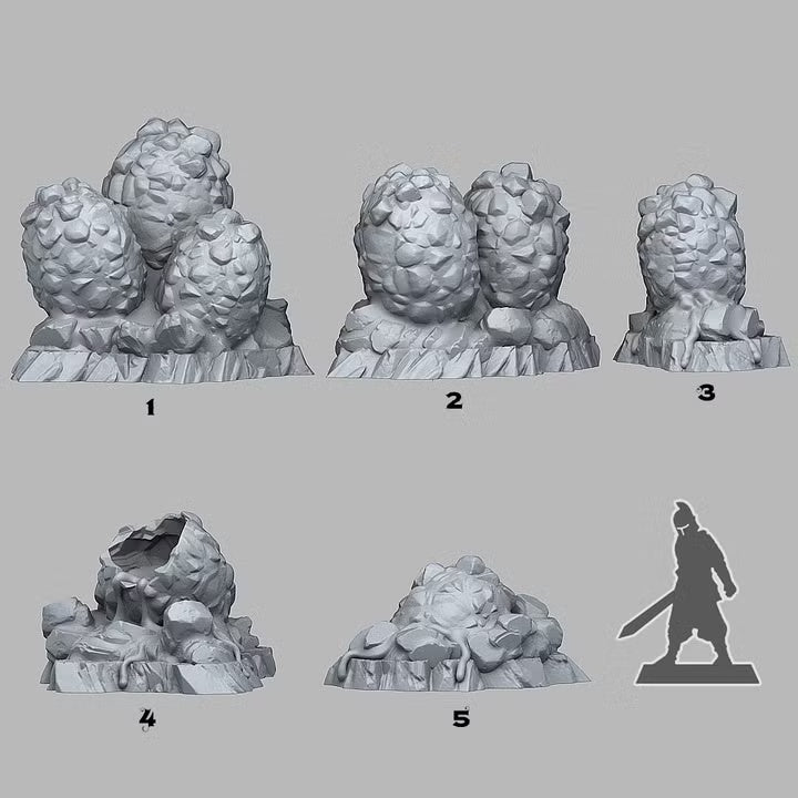 Magma Dragon Eggs — creator scale reference; reference figure not included