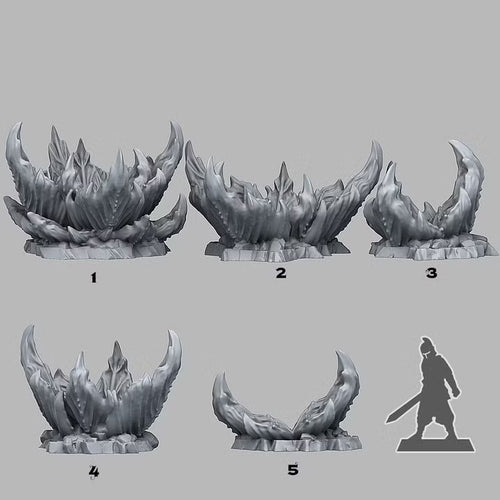 Alien Flowers — creator scale reference; reference figure not included