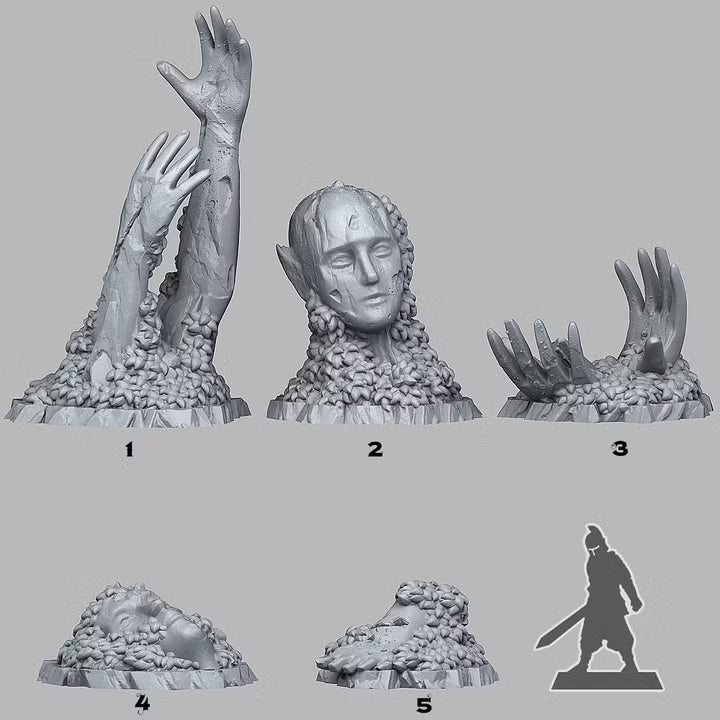 Ancient Elven Ruins — creator scale reference; reference figure not included