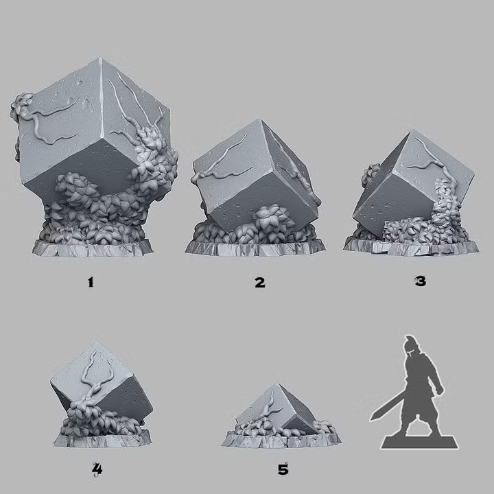 Corrupted Rocks — creator scale reference; reference figure not included