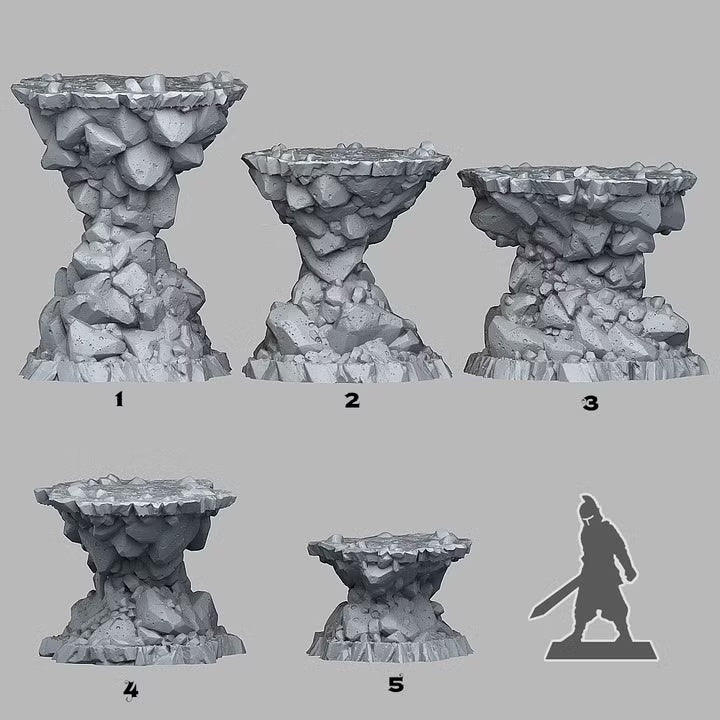 Natural Platform Stones — creator scale reference; reference figure not included