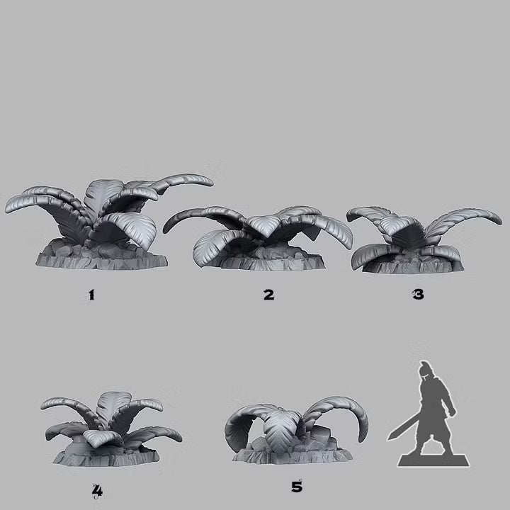 Tropical Island Plants — creator scale reference; reference figure not included