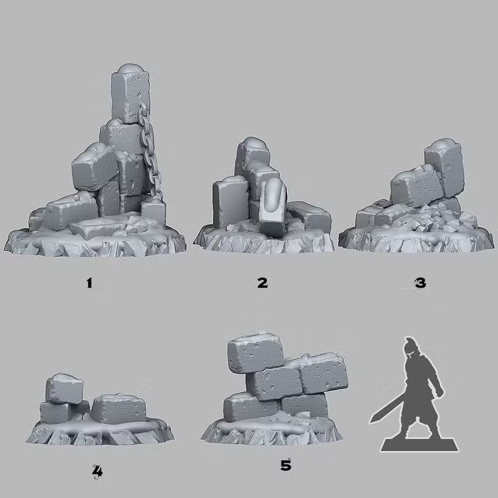 Winter Ruins — creator scale reference; reference figure not included