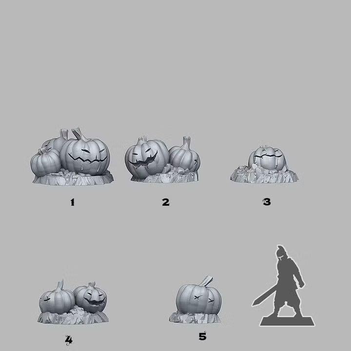 Halloween Pumpkins — creator scale reference; reference figure not included