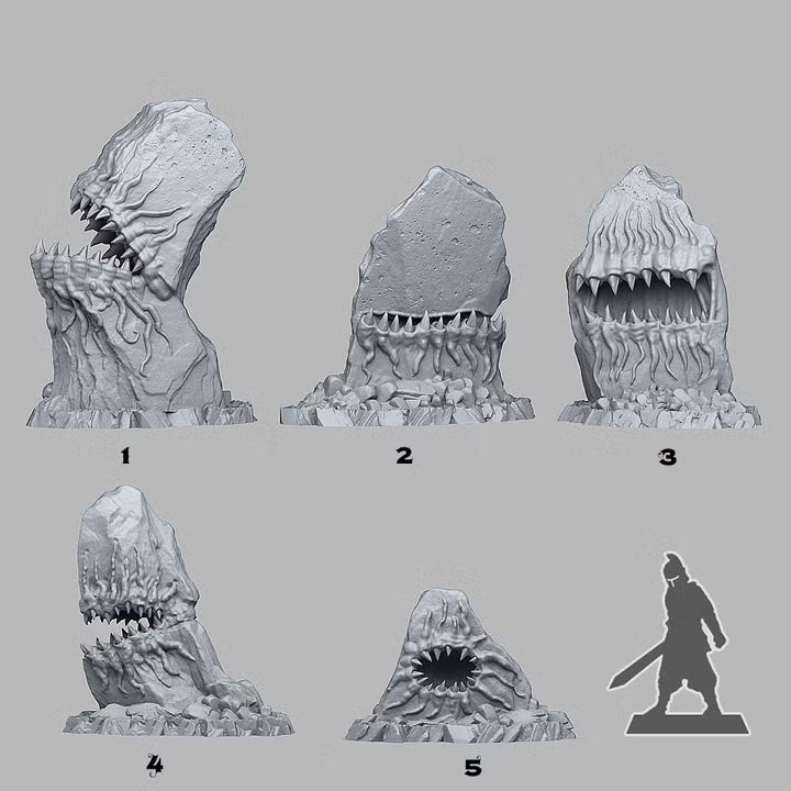 Carnivorous Stones — creator scale reference; reference figure not included