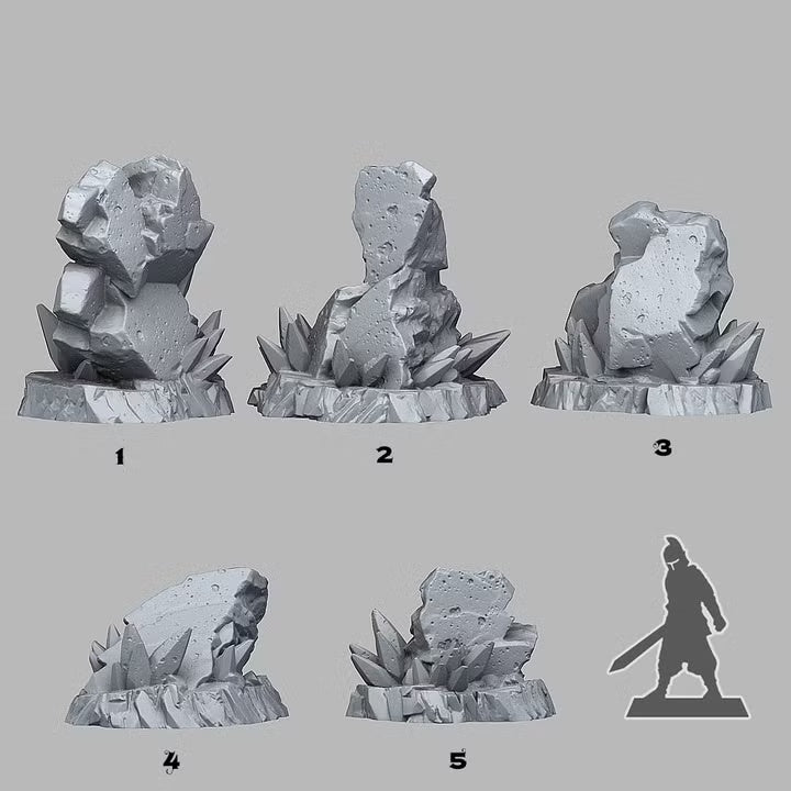 Frozen Rocks — creator scale reference; reference figure not included
