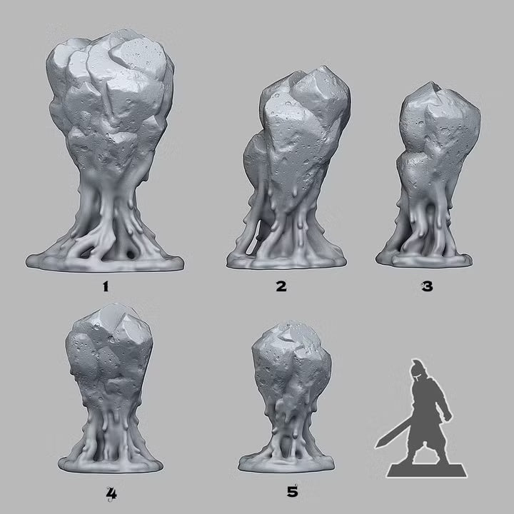 Blood Rocks — creator scale reference; reference figure not included