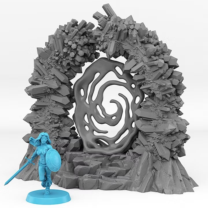 Crystal Portal With Its Nebular Effect — creator scale reference; reference figure not included
