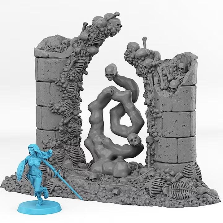 Skeletons Portal With Its Spirit Effect — creator scale reference; reference figure not included