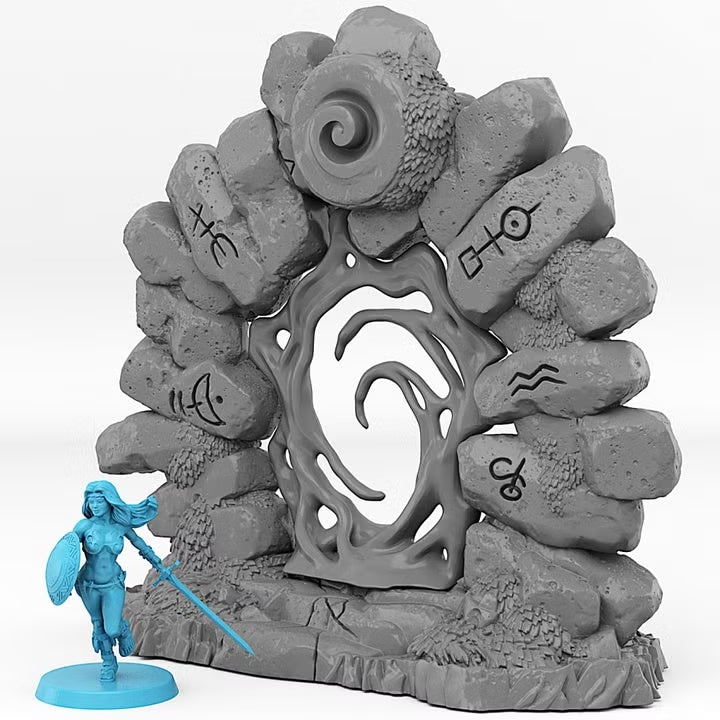 Druid Portal With Its Magic Effect — creator scale reference; reference figure not included