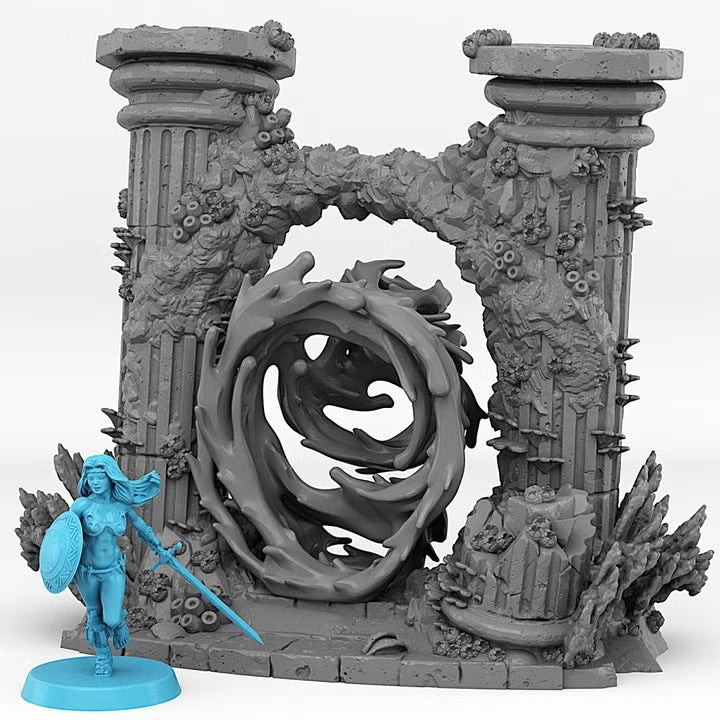 Underwater Temple Portal With Its Whildwind Effect — creator scale reference; reference figure not included