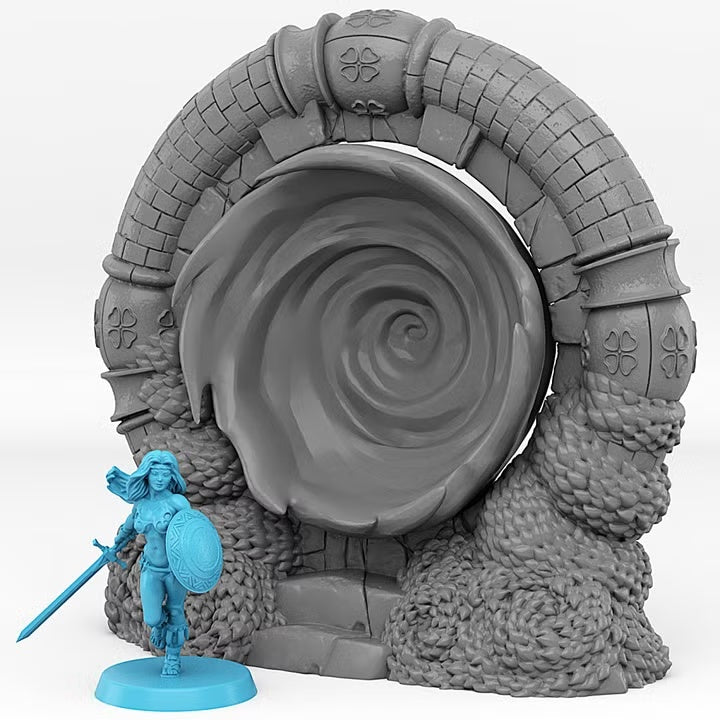 Wonderland Portal With Its Blue Hole Effect — creator scale reference; reference figure not included