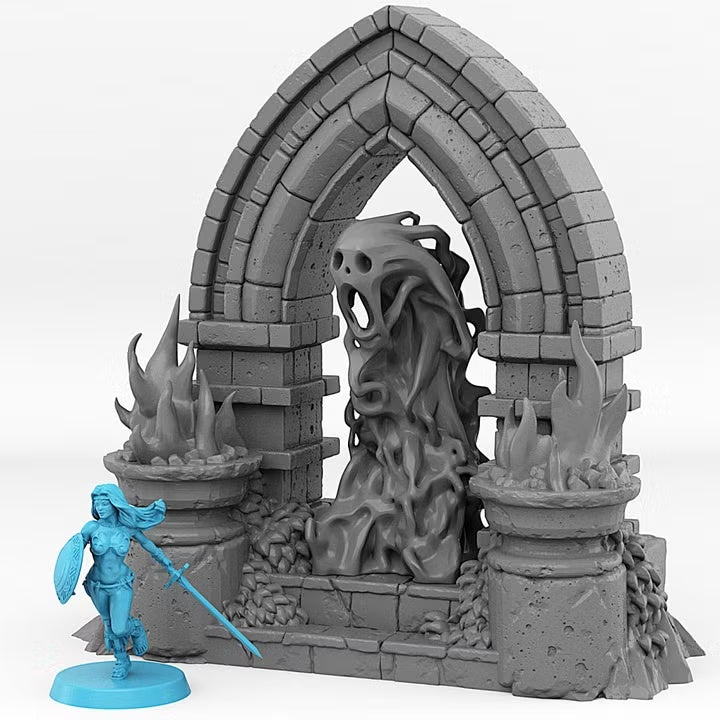 Haunted Castle Portal With Its Ghost Effect — creator scale reference; reference figure not included
