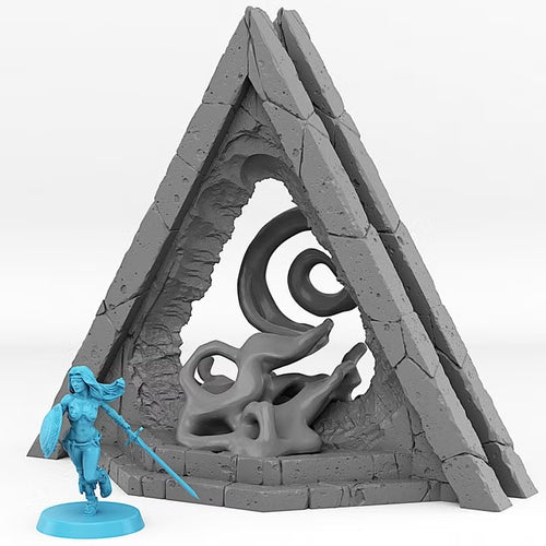 Alien Pyramid Portal With Its Transport Effect — creator scale reference; reference figure not included