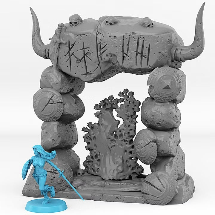 Northmen Portal With Its Snowy Effect — creator scale reference; reference figure not included