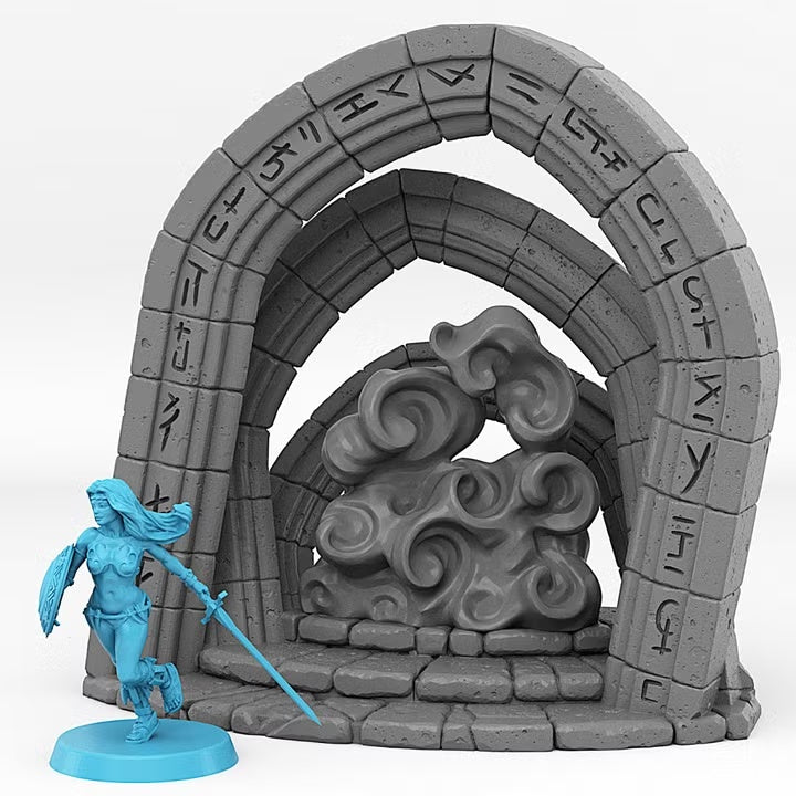 Celestial Portal With Its Cloudy Effect — creator scale reference; reference figure not included