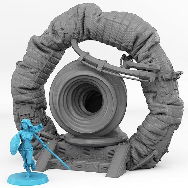 Space Ship Portal With Its Space Tornado Effect — creator scale reference; reference figure not included