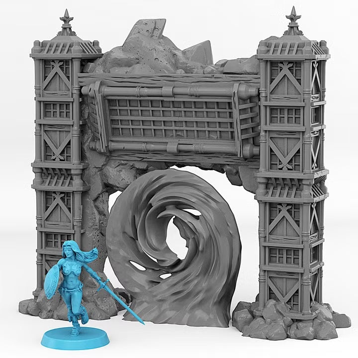 Ancient Asian Temple Portal With Its Ancestral Vortex Effect — creator scale reference; reference figure not included