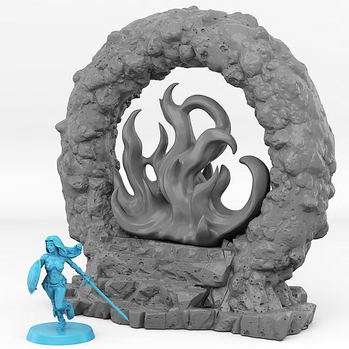 Lava Portal With Its Magma Fire Effect — creator scale reference; reference figure not included