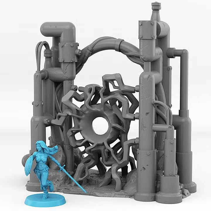 Martian Pipes Portal With Its Electric Effect — creator scale reference; reference figure not included