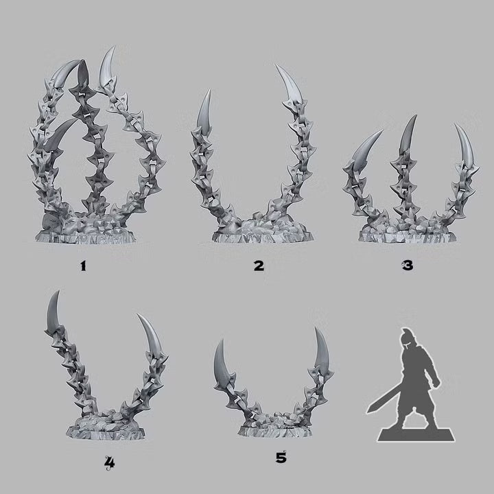 Hell Chain Claws — creator scale reference; reference figure not included