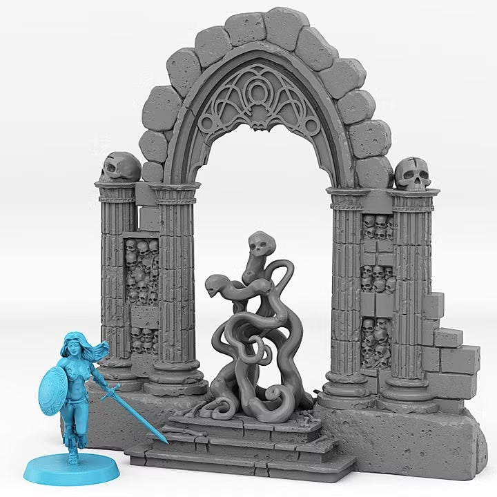 Catacomb Portal With Its Ghost Skulls Effect — creator scale reference; reference figure not included