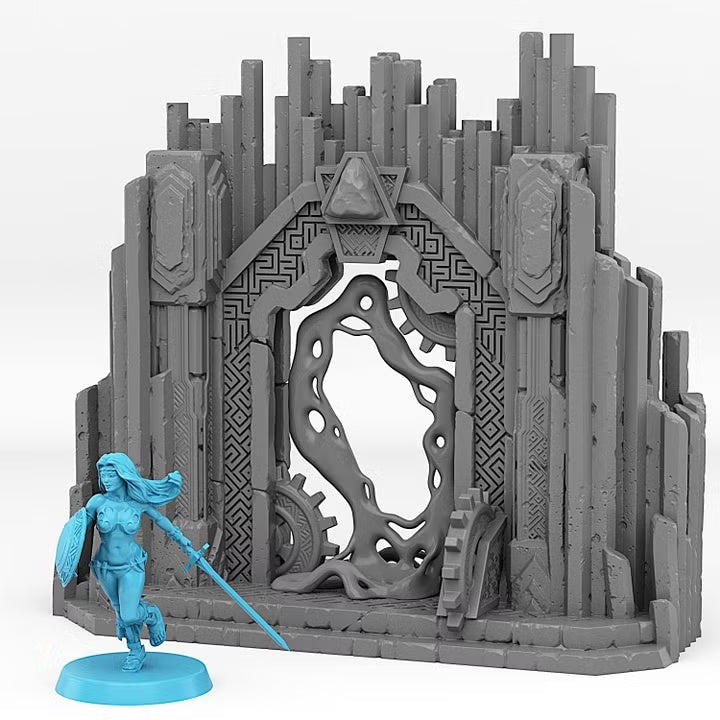Dwarf Mine Portal With Its Lava Effect — creator scale reference; reference figure not included