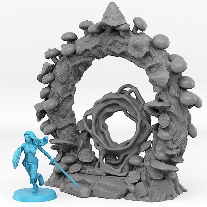 Forest Mushrooms Portal With Its Mushrooms Slime Effect — creator scale reference; reference figure not included