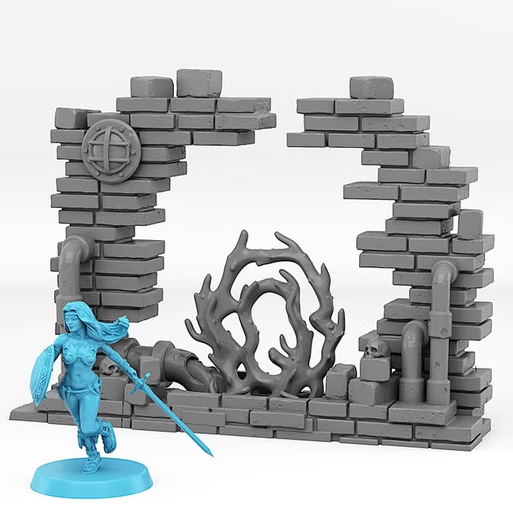 Sewer Portal With Its Toxic Liquid Effect — creator scale reference; reference figure not included
