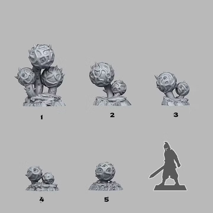 Alien Cactus — creator scale reference; reference figure not included