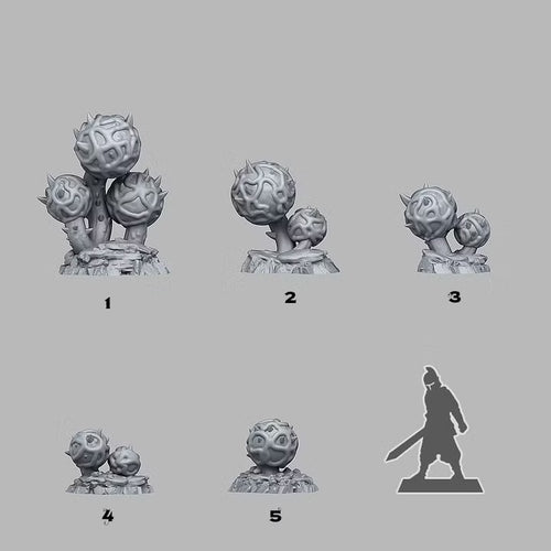 Alien Cactus — creator scale reference; reference figure not included