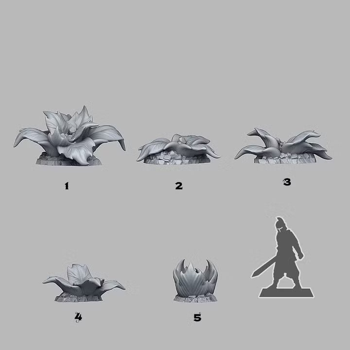 Crystal Tropical Plants — creator scale reference; reference figure not included