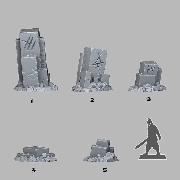 Ancient Magic Stones — creator scale reference; reference figure not included