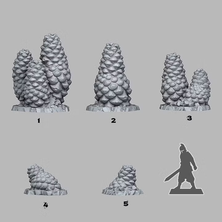 Pinecones Aberation — creator scale reference; reference figure not included