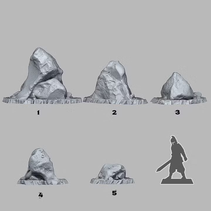 Sand Rocks — creator scale reference; reference figure not included