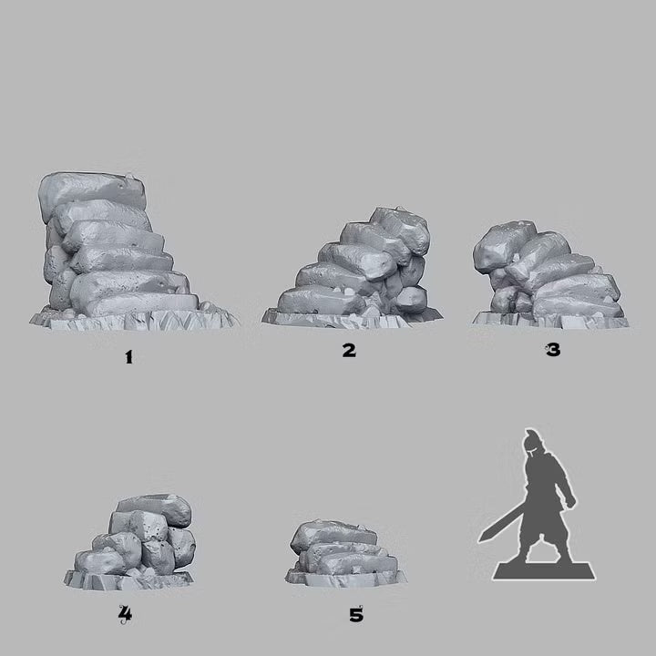 Natural Stone Stairs — creator scale reference; reference figure not included