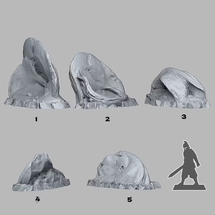 Sharp Desert Stones — creator scale reference; reference figure not included