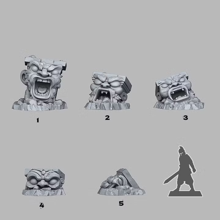 Cursed Totems — creator scale reference; reference figure not included