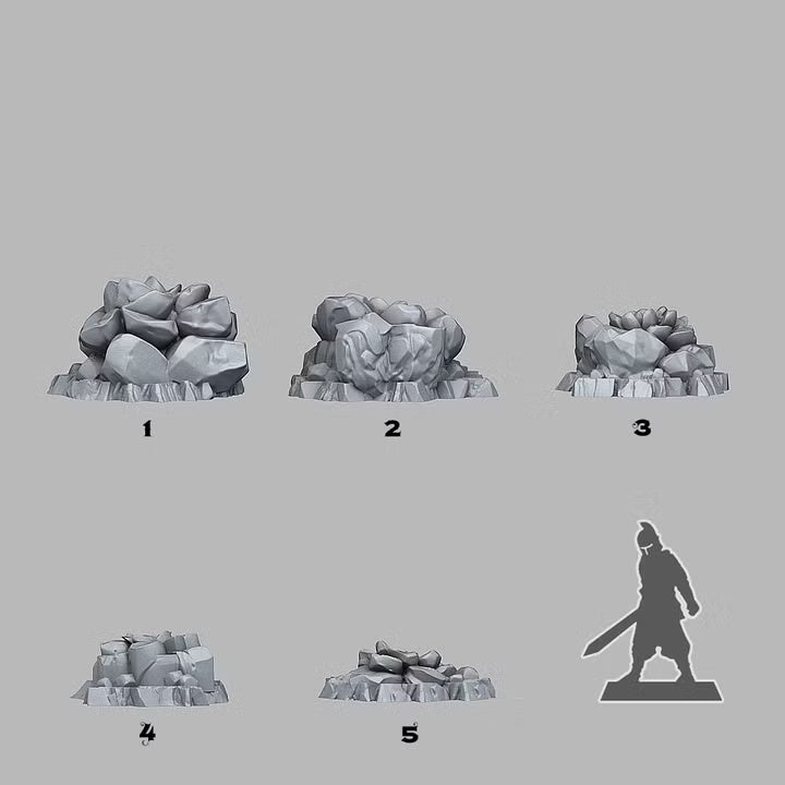 Mineral Flowers — creator scale reference; reference figure not included