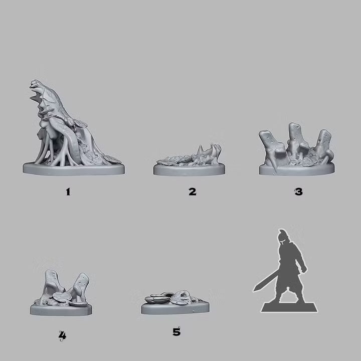 Swamp Monster Bones — creator scale reference; reference figure not included
