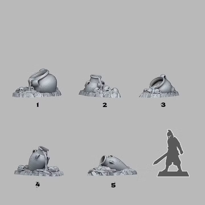 Haunted Witches Cauldrons — creator scale reference; reference figure not included