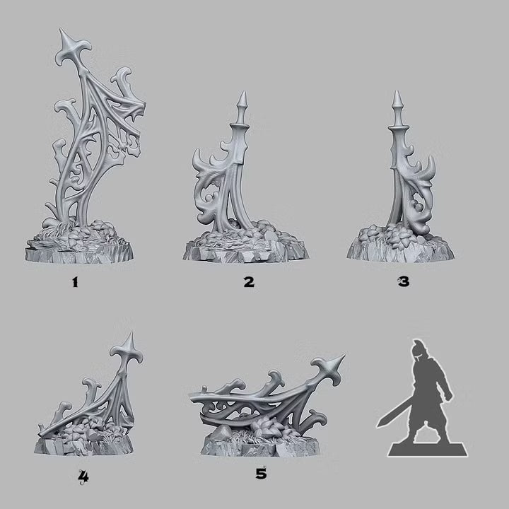 Gothic Gate Ruins — creator scale reference; reference figure not included