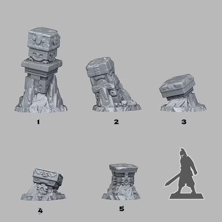 Lost Maya Columns — creator scale reference; reference figure not included