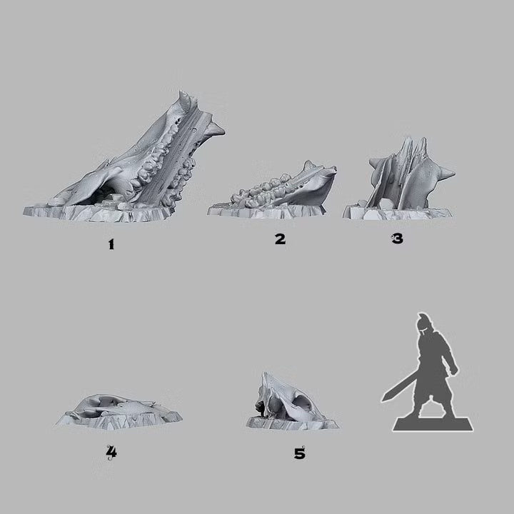 Old Creature Bones — creator scale reference; reference figure not included