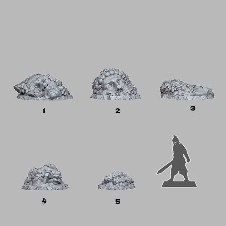 Overgrown Statues — creator scale reference; reference figure not included
