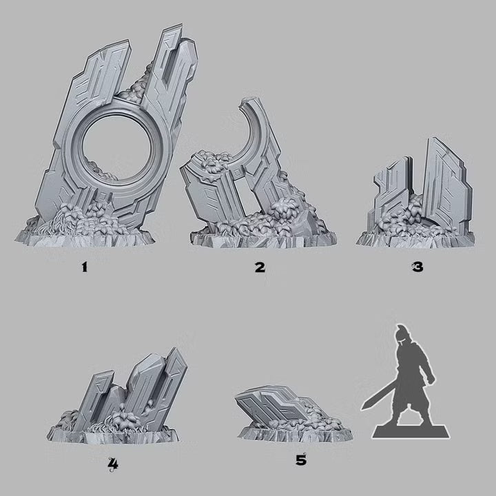 Overgrown Relics — creator scale reference; reference figure not included