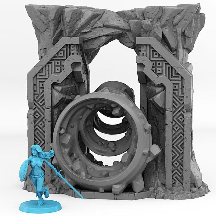 Dwarf Portal With Its Rock Vortex Effect — creator scale reference; reference figure not included