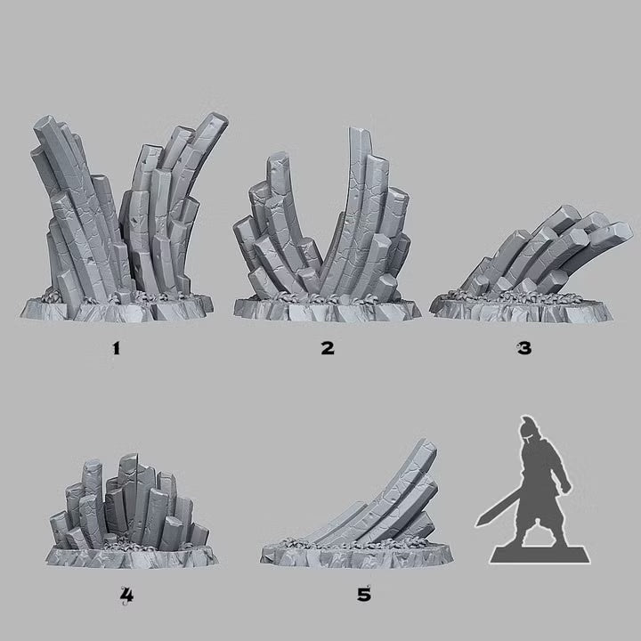 Emerald Monoliths — creator scale reference; reference figure not included